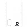 Pencil Liquid Silicone Cockring - Black
